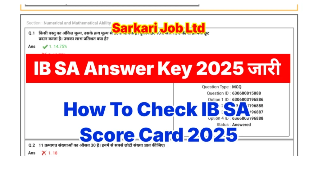 IB SA Answer Key 2025